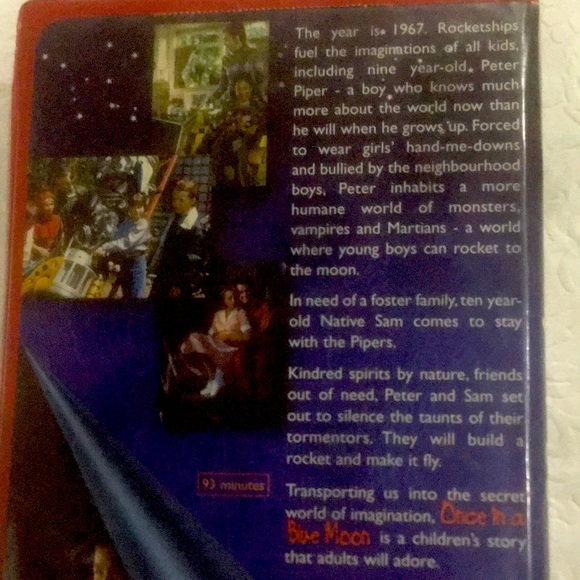 VTG. 1995 VHS#96041 Video Tape. ONCE IN A BLUE MOON. Children’s. - Picture 4 of 9